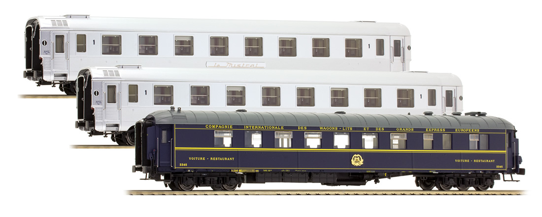 LS Models 41103 - 3pc Passenger Coach Set Mistral 56 of the SNCF